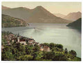 Vintage Vitznau Lake Lucerne I A4 Photo Print