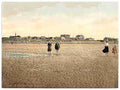 Vintage Wading on the beach Busum Schleswig Holstein A4 Photo Print