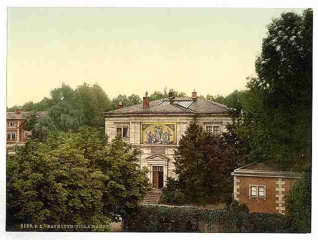 Vintage Wagners house Bayreuth Bavaria A4 Photo Print