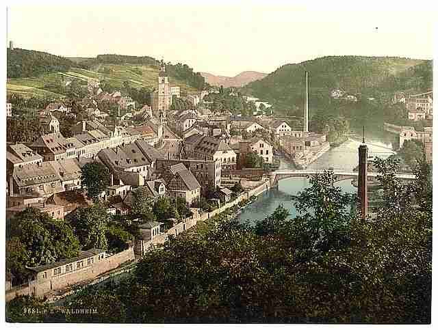 Vintage Waldheim from Eichberg Saxony A4 Photo Print