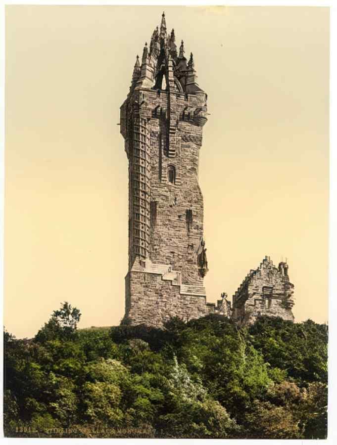 Vintage Wallace Monument Stirling Scotland A4 Photo Print