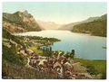Vintage Wallenstadt Lake Weesen St Gall A4 Photo Print