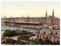 Vintage Warehouses at docks II Hamburg A4 Photo Print