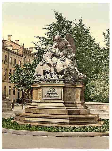 Vintage Warriors Monument 1870 71 Hamburg A4 Photo Print