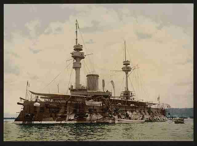 Vintage Warship Algiers A4 Photo Print