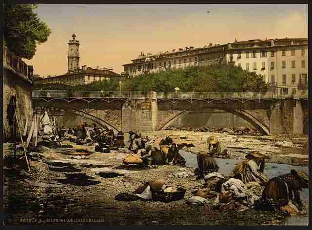 Vintage Washerwomen Blanchisseuses Nice A4 Photo Print