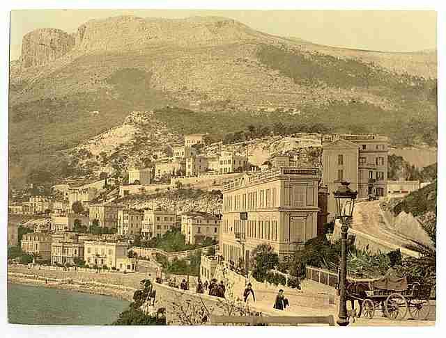 Vintage Waterfront Monte Carlo Monaco A4 Photo Print