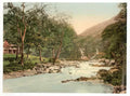 Vintage Watersmeet And Refreshment House Lynton And Lynmouth England A4 Photo Print