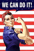 Vintage We Can Do It A4 Photo Print