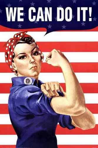 Vintage We Can Do It A4 Photo Print