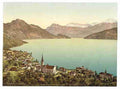 Vintage Weggis I Rigi A4 Photo Print