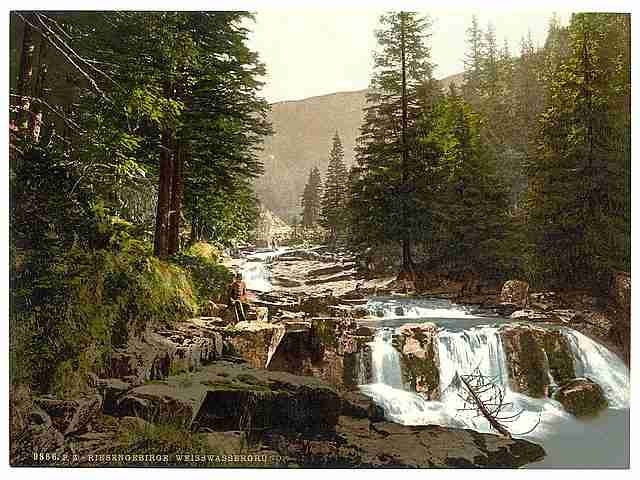 Vintage Weisswassergrund Riesengebirge A4 Photo Print