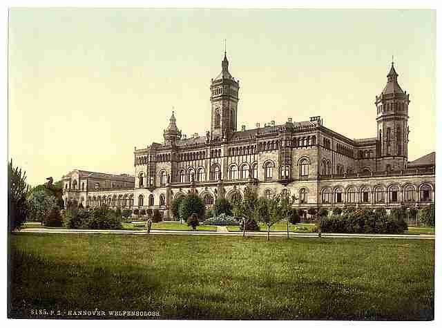 Vintage Welfenschloss Hanover Hanover A4 Photo Print