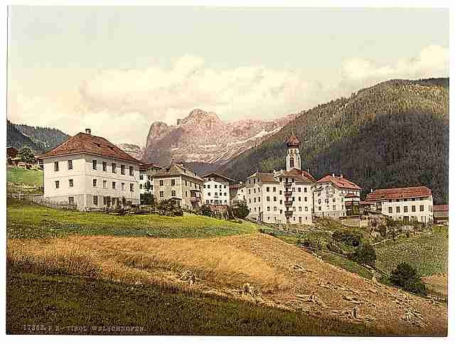 Vintage Welschnofen general view Tyrol A4 Photo Print
