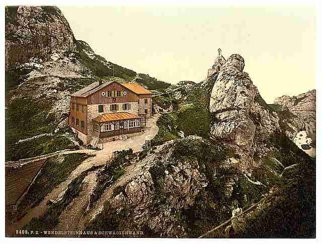 Vintage Wendel stone house Upper Bavaria A4 Photo Print