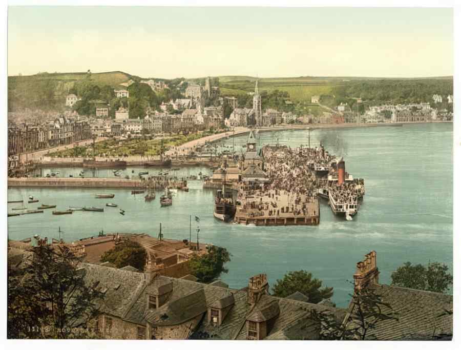 Vintage West Bay Rothsay Ie Rothesay Scotland A4 Photo Print