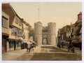 Vintage West Gate Canterbury England A4 Photo Print