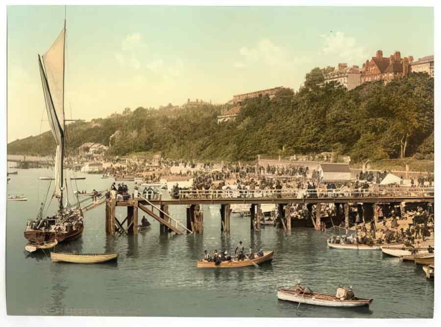 Vintage West Parade I.E. Promenade Southendonsea England A4 Photo Print