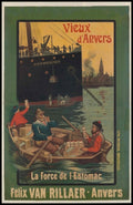 Vintage Whiskey Boat Vintage Retro Advert Poster