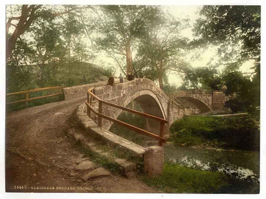 Vintage Whitby Glaisdale Beggars Bridge Yorkshire England A4 Photo Print