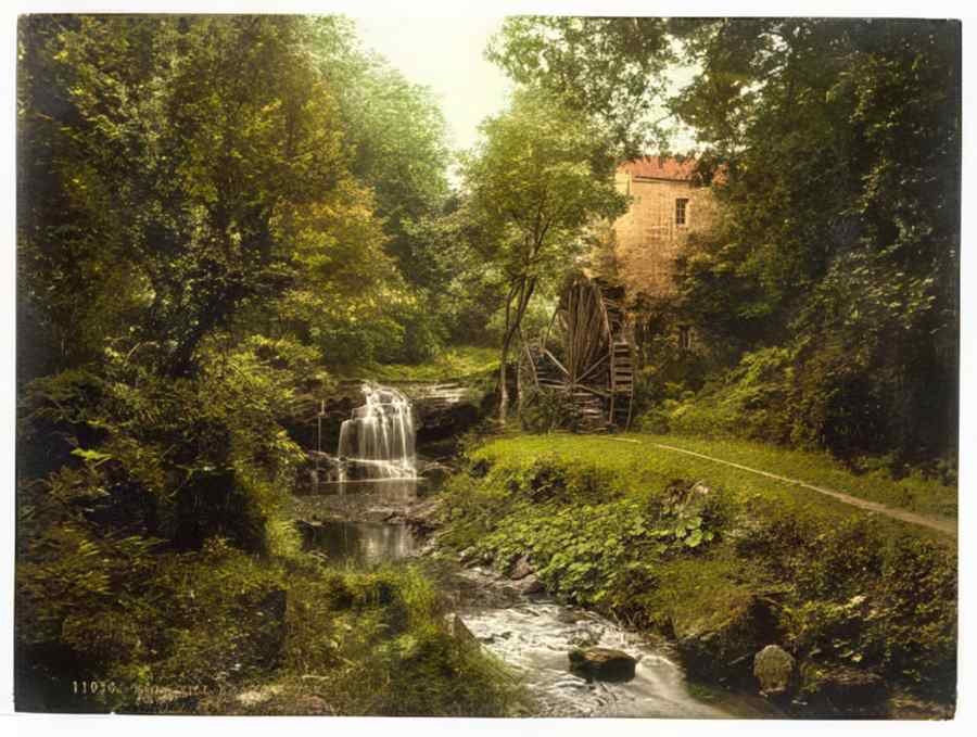 Vintage Whitby Rigg Mill Near Whitby Yorkshire England A4 Photo Print