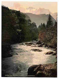 Vintage White Lutschine Bernese Oberland A4 Photo Print