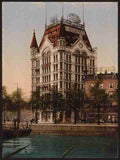 Vintage Whitehouse office building Rotterdam A4 Photo Print