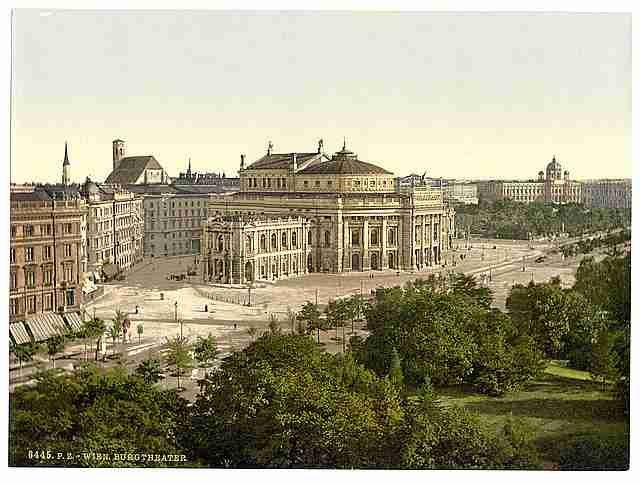 Vintage Wien Burgtheater A4 Photo Print