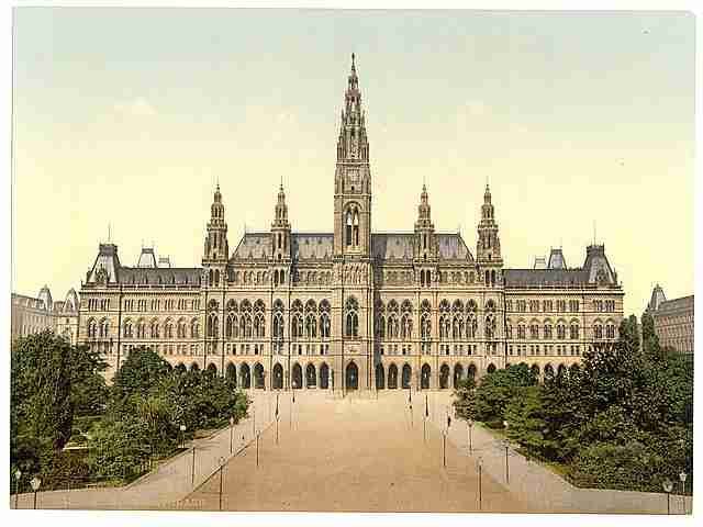 Vintage Wien Rathhaus A4 Photo Print
