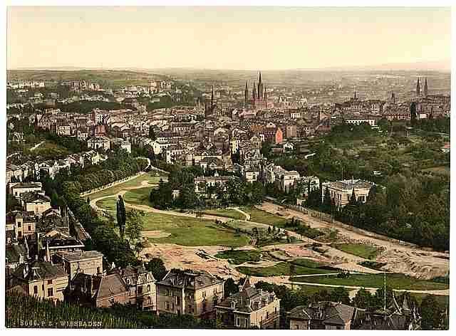 Vintage Wiesbaden Hesse Nassau A4 Photo Print