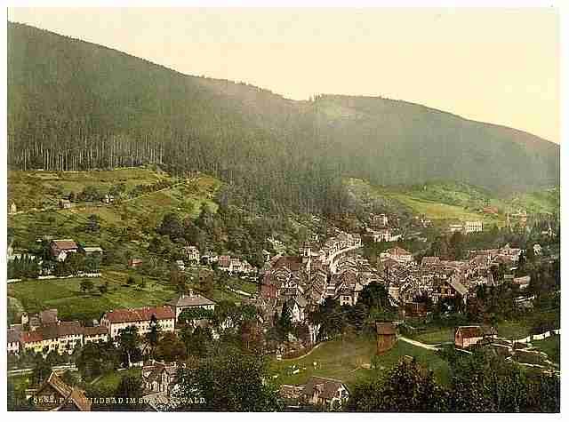 Vintage Wildbad II Wurtemburg A4 Photo Print