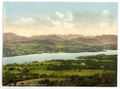 Vintage Windermere From Orrest Head Lake District England A4 Photo Print