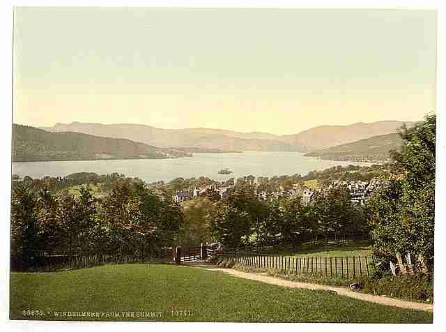 Vintage Windermere III Lake District A4 Photo Print