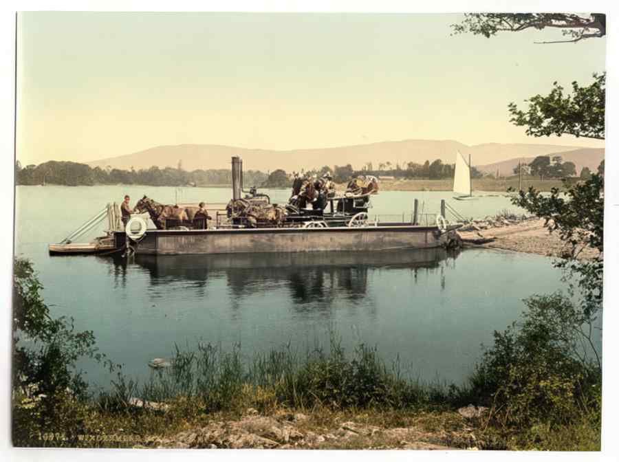 Vintage Windermere Steam Ferry Lake District England A4 Photo Print