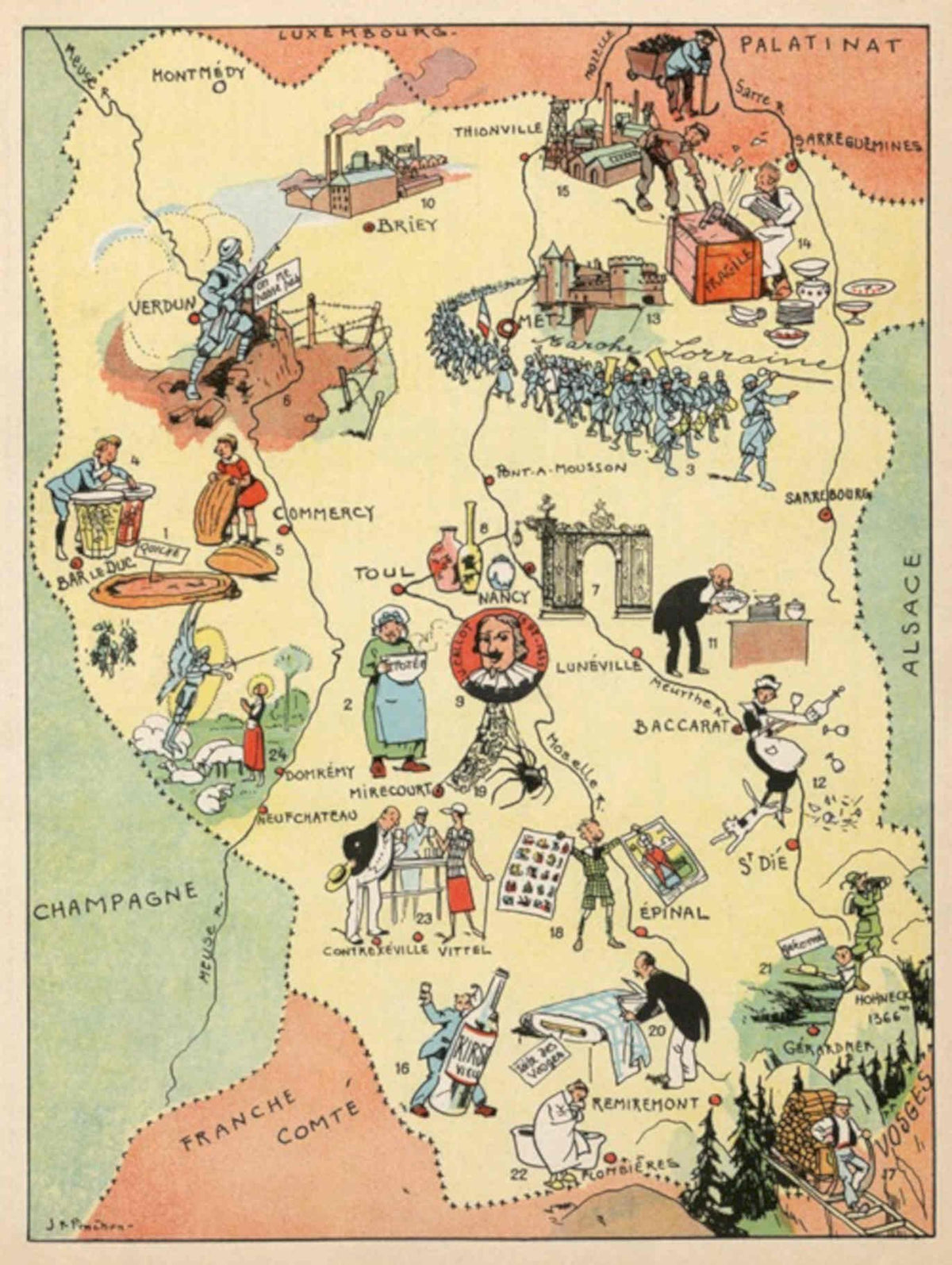 Vintage Wine Map Vintage Retro Advert Poster