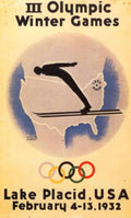 Vintage Winter Games 1930s Vintage Retro Advert Poster