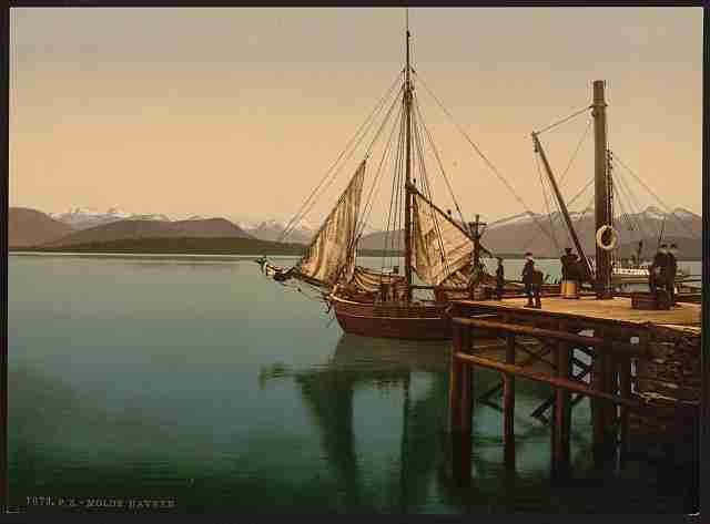 Vintage With Havnen Molde A4 Photo Print