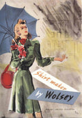 Vintage Wolsey Shirtmaker 1940s Vintage Retro Advert Poster