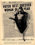 Vintage Woman Bra 1940s Vintage Retro Advert Poster