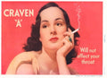 Vintage Woman Craven 1 1930s Vintage Retro Advert Poster