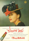 Vintage Woman Feather 1940s Vintage Retro Advert Poster
