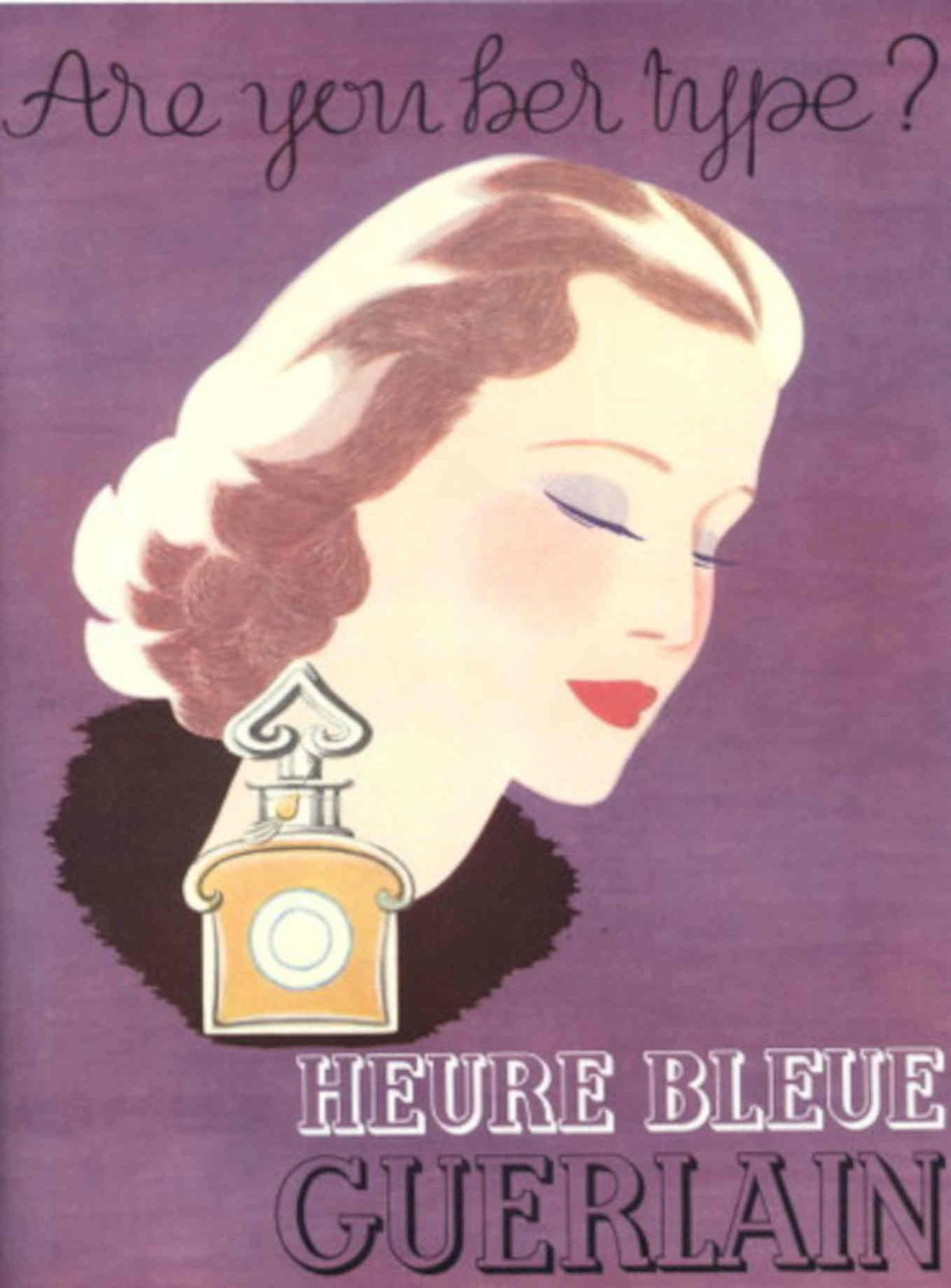 Vintage Woman Heure 1930s Vintage Retro Advert Poster