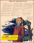 Vintage Woman Nash 1940s Vintage Retro Advert Poster