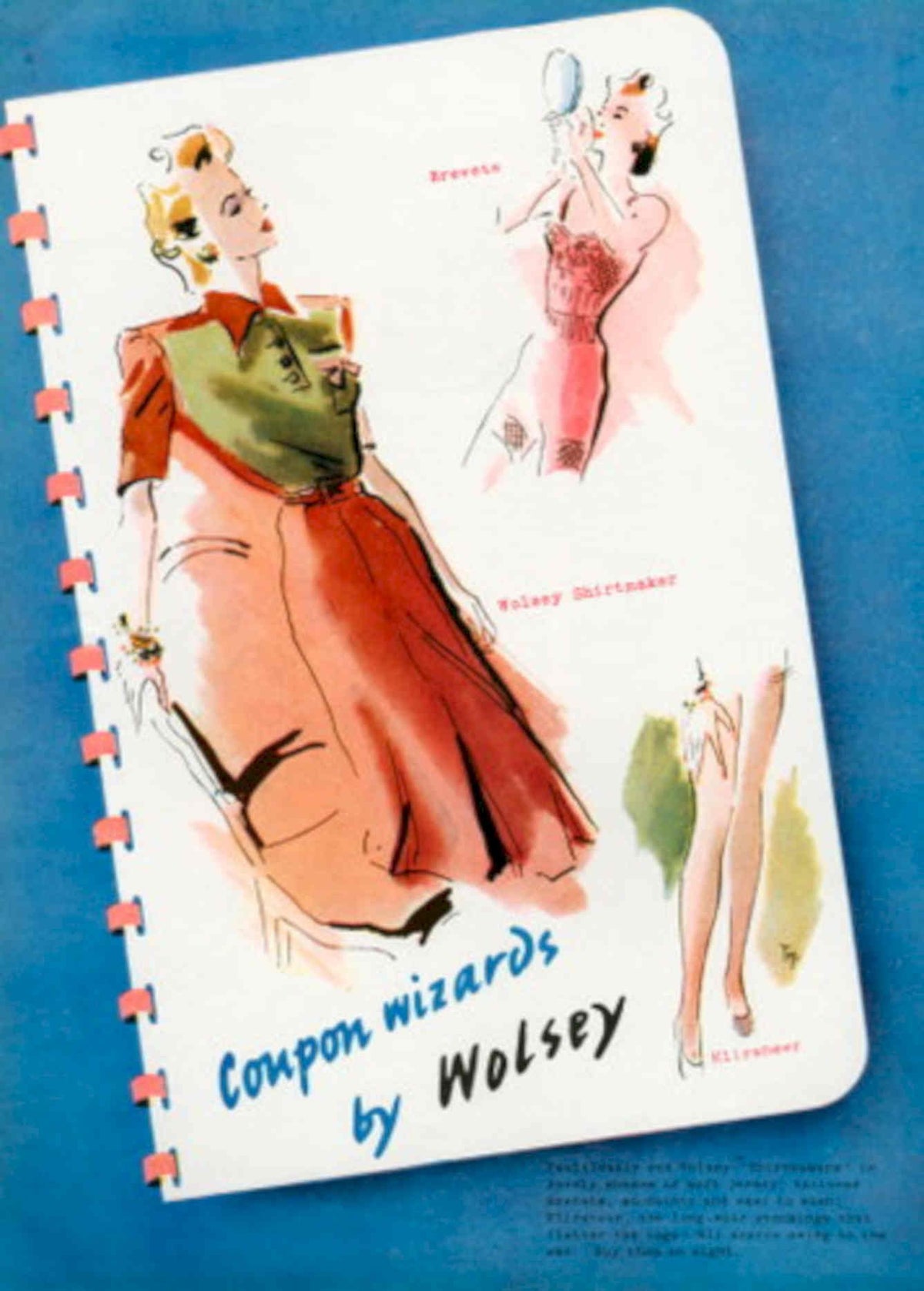 Vintage Women Coupons 1940s Vintage Retro Advert Poster