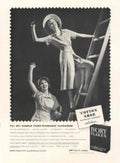 Vintage Women Ladder 1940s Vintage Retro Advert Poster