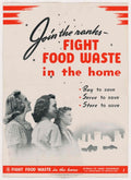 Vintage Women Ranks American World War II Advert Poster