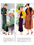 Vintage Women Suits 1930s Vintage Retro Advert Poster