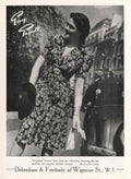 Vintage Wrap Dress 1940s Vintage Retro Advert Poster