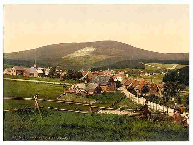 Vintage Wurmberg Braunlage Hartz Baden A4 Photo Print