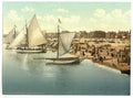 Vintage Yachts Starting Yarmouth England A4 Photo Print